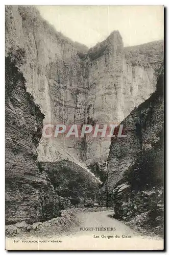 Puget Theniers Cartes postales Les gorges du Cians