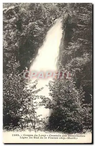 Gorges du loup Cartes postales Cascade des demoiselles Ligne du sud de la France