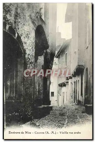 Environs de Nice Cagnes Ansichtskarte AK Vieille rue arabe