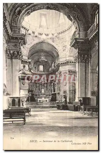 Nice Cartes postales Interieur de la cathedrale