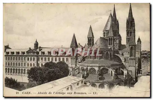 Ansichtskarte AK Caen Abside de l&#39abbaye aux hommes