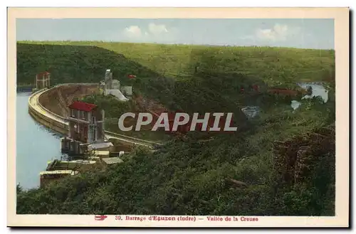 Cartes postales Barrage d'Eguzon Vallee de la Creuse
