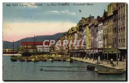 Toulon Cartes postales Le quai Cronstadt