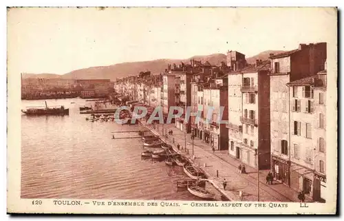 Toulon Ansichtskarte AK Vue d&#39ensemble des quais