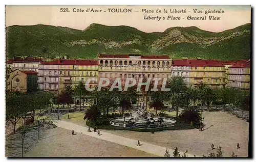 Toulon Cartes postales Place de la liberte Vue generale