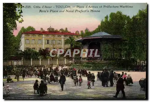 Toulon Cartes postales Place d'armes et prefecture maritime