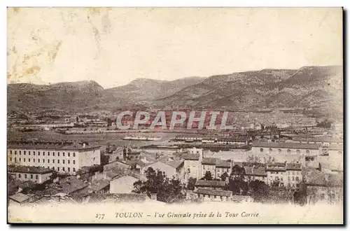 Toulon Cartes postales Vue generale prise de la tour carree