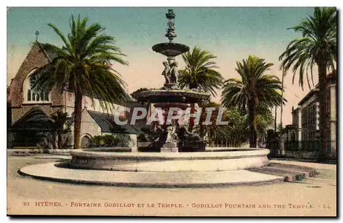 Hyeres Ansichtskarte AK Fontaine Godillot et le temple