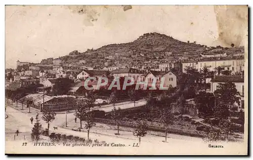 Hyeres Ansichtskarte AK Vue generale prise du casino