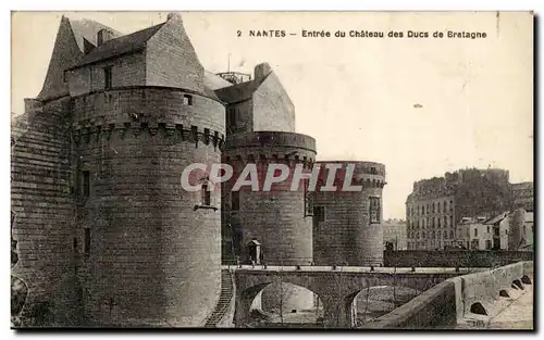 Nantes Cartes postales Entree du chateau des ducs de Bourgogne