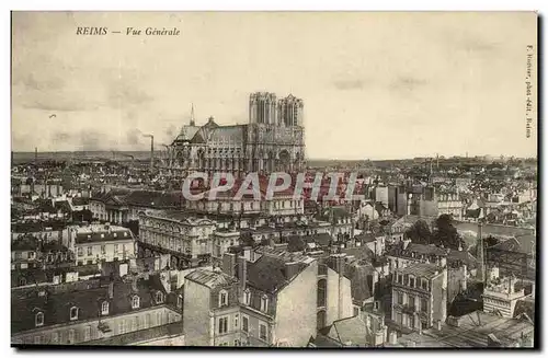 reims Cartes postales Vue generale