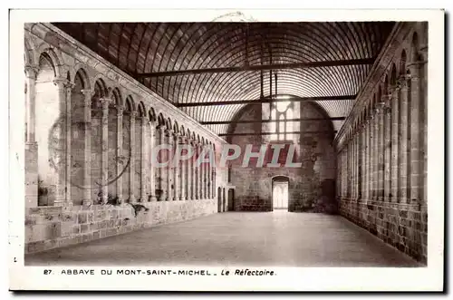 Abbaye du Mont Saint Michel Ansichtskarte AK La salle des chevaliers