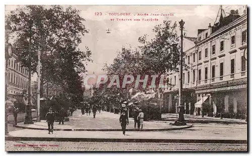 Toulouse - Allee Jean Jaures et Theatre des Varietes - Cartes postales