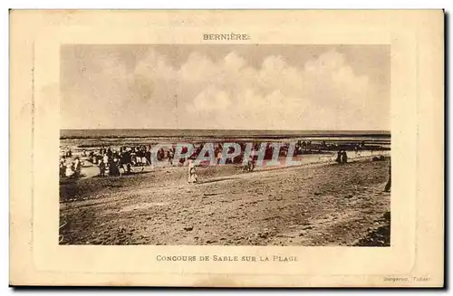 Berniers sur Mer - Concours de Sable sur la Plage - Ansichtskarte AK