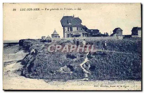 Luc sur Mer - Vue Generale des Falaises - Cartes postales