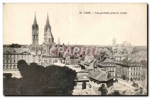 Caen Cartes postales Vue generale prise du lycee