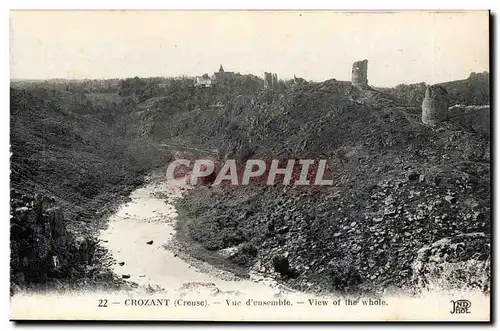 Crozant Cartes postales Vue d'ensemble