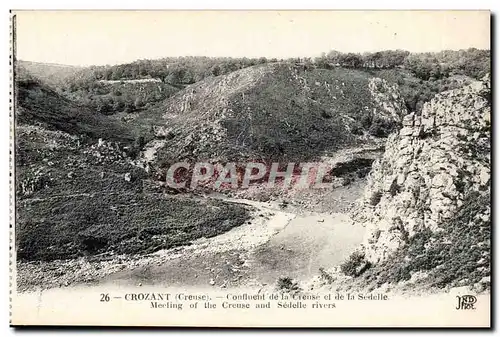 Crozant Ansichtskarte AK Confluent de la Creuse et de la Sedelle