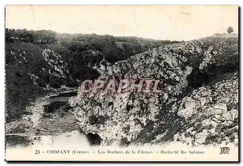 Crozant Cartes postales Les rochers de la fileuse