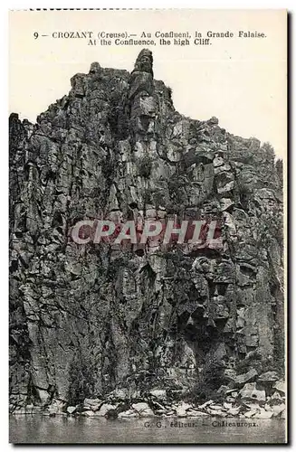 Creuse Crozant Cartes postales Au confluent la grande falaise