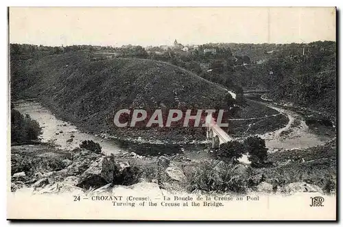 Crozant Cartes postales La boucle de la Creuse au pont