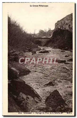 Crozant Ansichtskarte AK Paysage au pont de la Sedelle