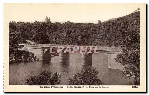 Crozant Cartes postales Pont sur la Creuse