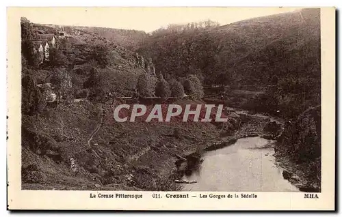 Crozant Ansichtskarte AK Les gorges de la Sedelle