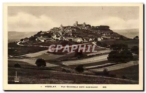 Vezelay Ansichtskarte AK Vue generale cote Sud ouest