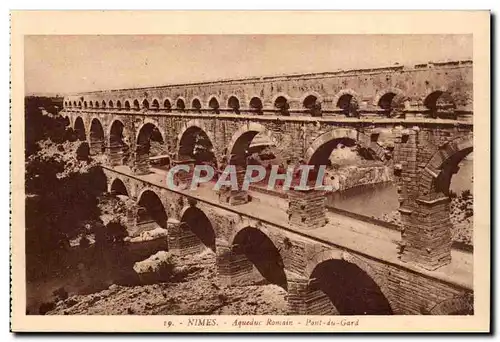 Nimes Ansichtskarte AK Aqueduc romain pont du Gard