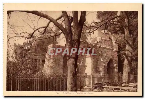 Nimes Cartes postales TEmple de Diane