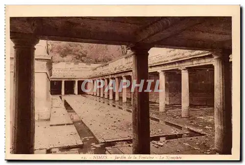 Nimes Ansichtskarte AK Jardin de la Fontaine Le Nymphee