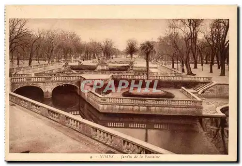 Nimes Cartes postales Jardin de la Fontaine