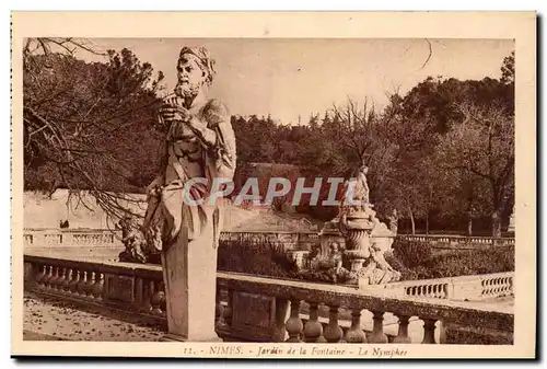 Nimes Ansichtskarte AK Jardin de la Fontaine Le Nymphee