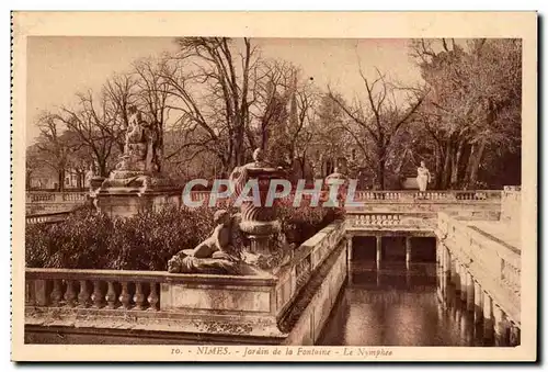 Nimes Ansichtskarte AK Jardin de la Fontaine Le Nymphee