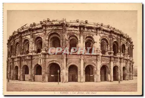 Nimes Ansichtskarte AK Les arenes Cote ouest