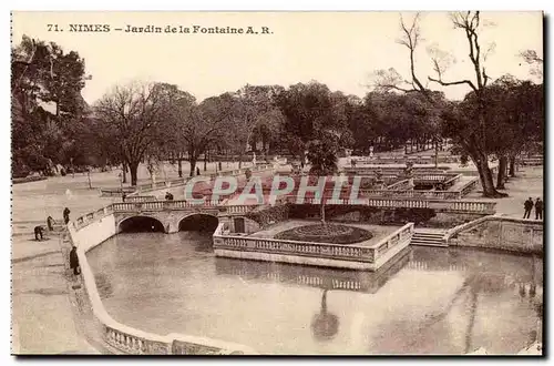 Nimes Cartes postales Jardin de la Fontaine