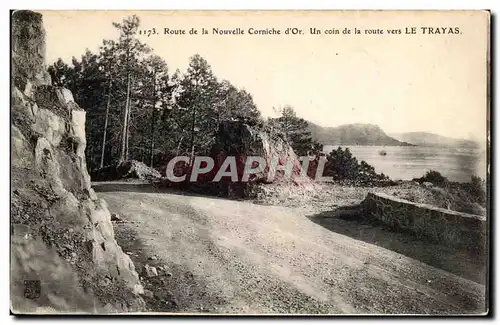 Cartes postales Route de la Nouvelle corniche d&#39or Un coin de la route vers Le Trayas