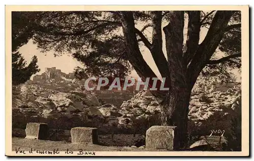 Paysages et pierres de Provence Ansichtskarte AK Vue d&#39ensemble des Baux