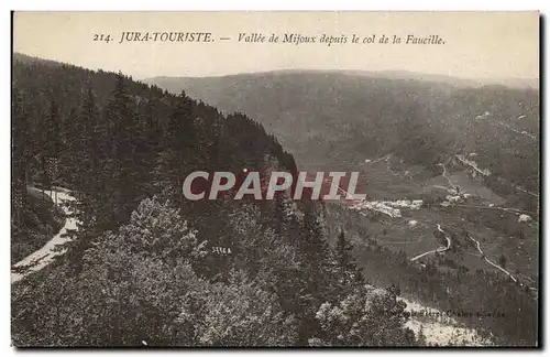 Jura Touriste Ansichtskarte AK Vallee des Mijoux depuis le col de la Faucille