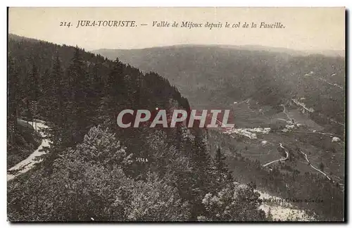 Jura Touriste Cartes postales Vallee des Mijoux depuis le col de la Faucille