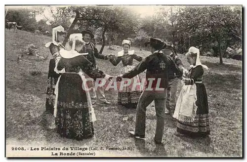 Ansichtskarte AK Les plaisirs du village La ronde (Bannalec) (folklore danse)