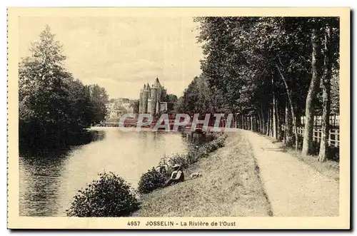 Josselin Cartes postales La riviere de l'Oust
