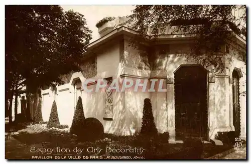 Exposition des Arts Decoratifs Cartes postales Pavillon de la ville de Paris R Bouvard arch