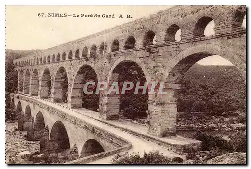 Nimes Cartes postales Le pont du Gard