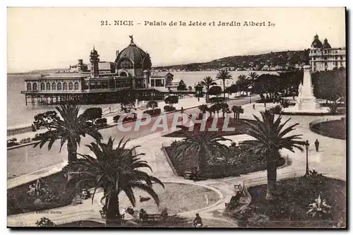 Nice Ansichtskarte AK Palais de la jetee et jardin Albert 1er