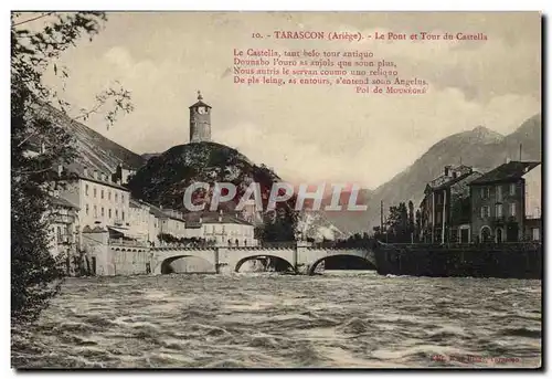 Tarascon Cartes postales Le pont et Tour du Castella
