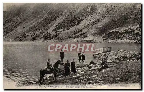 CAuterets Cartes postales Un coin du lac de Gaube &#39animee)