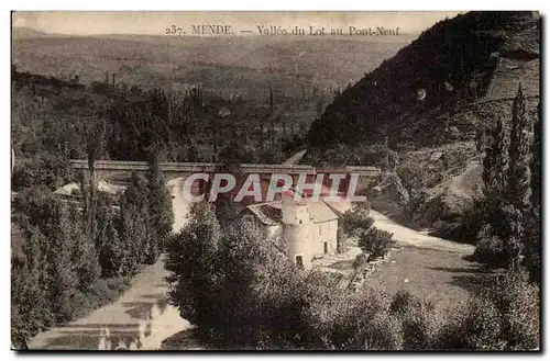 Mende Cartes postales Vallee du Lot au pont neuf