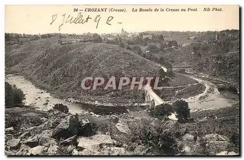 Crozant Ansichtskarte AK La boucle de la Creuse au pont